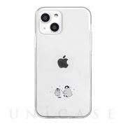 【iPhone13 mini ケース】ソフトクリアケース ミニ動物 (ペンギン)