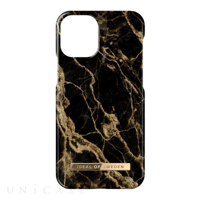 【iPhone13 mini ケース】Fashion Case (Golden Smoke Marble)