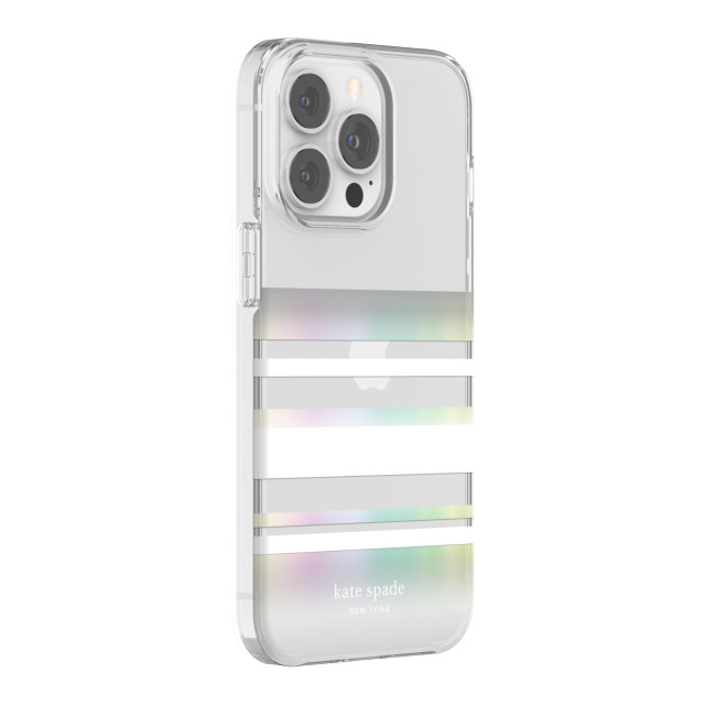 【iPhone13 Pro ケース】Protective Hardshell Case (Park Stripe/White/Iridescent/Clear)サブ画像