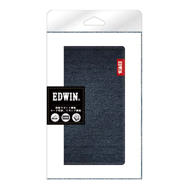 【iPhone13 mini ケース】EDWIN 手帳ケース (タグデニム/インディゴ)サブ画像