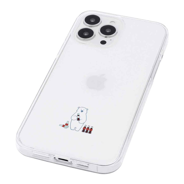 【iPhone13 Pro ケース】ソフトクリアケース ミニ動物  (シロクマ)サブ画像