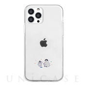 【iPhone13 Pro ケース】ソフトクリアケース ミニ動物  (ペンギン)
