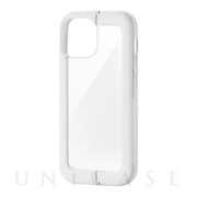 【iPhone13 mini ケース】ハイブリッドケース スタンド機能付き (ホワイト)
