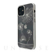 【iPhone13 Pro ケース】Crystal Flora  Series case (silver)