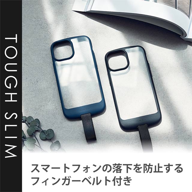 【iPhone13 mini ケース】ハイブリッドケース/TOUGH SLIM LITE/フィンガーベルト付き (ブラック)サブ画像