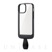 【iPhone13 mini ケース】ハイブリッドケース/TOUGH SLIM LITE/フィンガーベルト付き (ブラック)