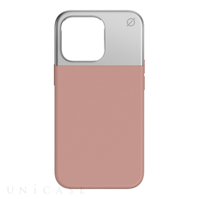 【iPhone13 Pro ケース】Split Silicone (Silver/Pink Clay)
