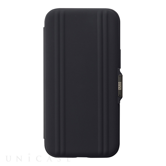 【アウトレット】【iPhone12 mini ケース】ZERO HALLIBURTON Hybrid Shockproof Flip Case for iPhone12 mini (Black)
