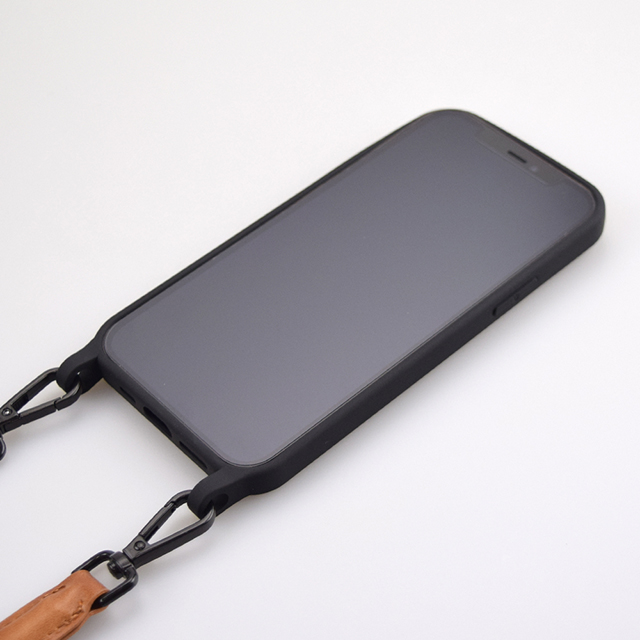 【アウトレット】【iPhone12 mini ケース】Shoulder Strap Case for iPhone12 mini (black)サブ画像