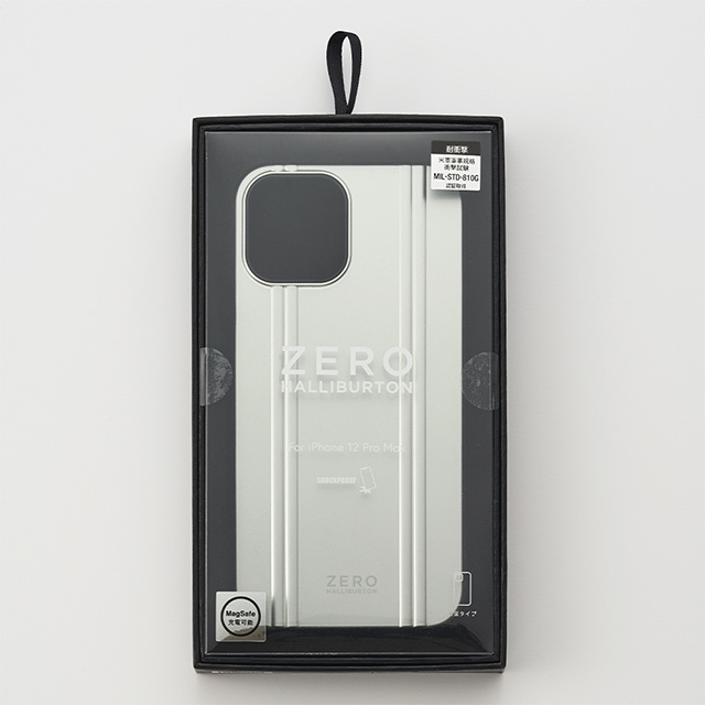 【アウトレット】【iPhone12 Pro Max ケース】MagSafe 充電可能 ZERO HALLIBURTON Hybrid Shockproof Case for iPhone12 Pro Max(Silver)サブ画像