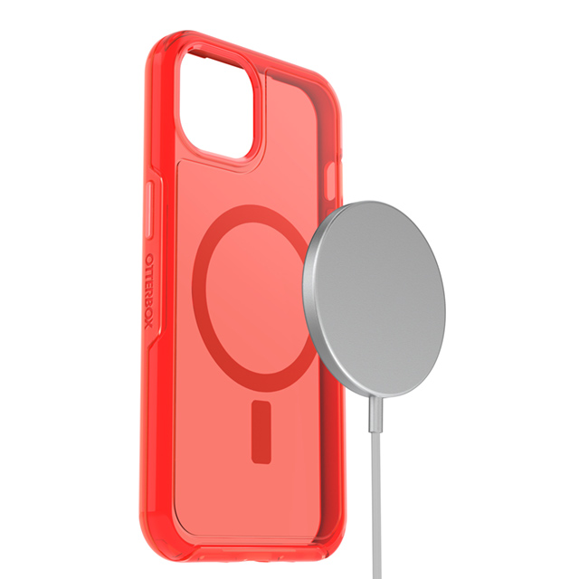 【iPhone13 ケース】Symmetry シリーズ ＋ 抗菌加工クリアケース with MagSafe (In The Red)サブ画像