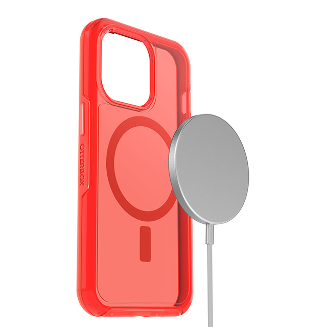 【iPhone13 Pro ケース】Symmetry シリーズ ＋ 抗菌加工クリアケース with MagSafe (In The Red)サブ画像