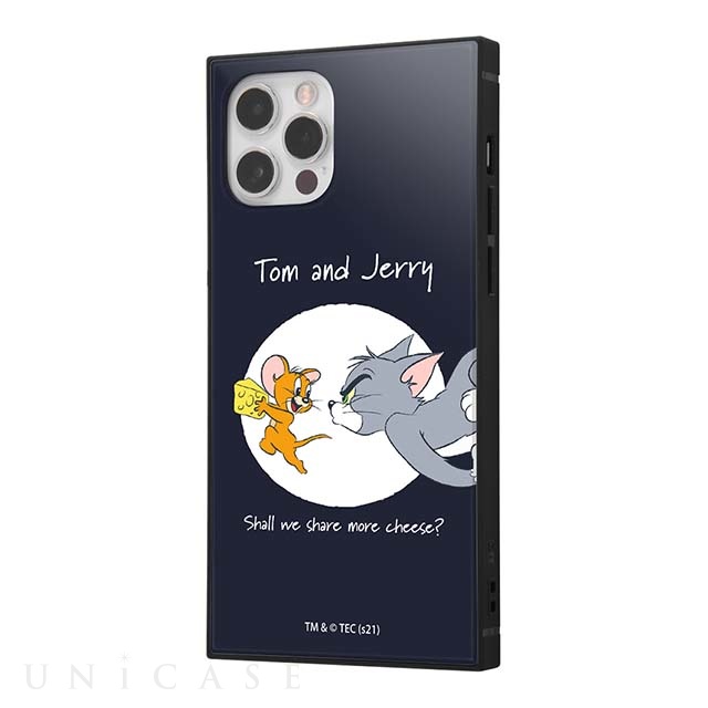 【iPhone12/12 Pro ケース】トムとジェリー/耐衝撃ハイブリッドケース KAKU (トムとジェリー_チーズ)
