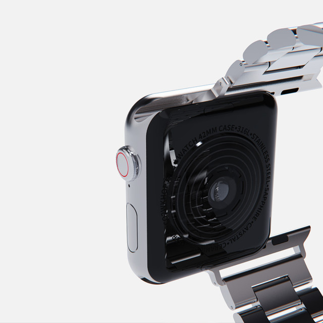 【Apple Watch バンド 41/40/38mm】METAL BAND (ローズゴールド) for Apple Watch SE(第2/1世代)/Series9/8/7/6/5/4/3/2/1サブ画像