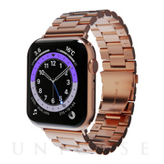 【Apple Watch バンド 41/40/38mm】METAL BAND (ローズゴールド) for Apple Watch SE(第2/1世代)/Series9/8/7/6/5/4/3/2/1