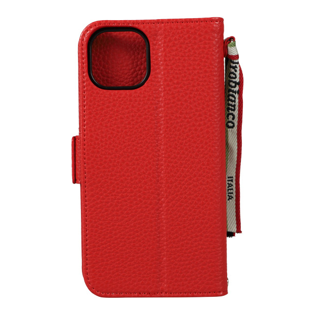 【iPhone13 ケース】“シュリンク” PU Leather Book Type Case (RED)サブ画像