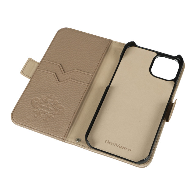 【iPhone13 ケース】“シュリンク” PU Leather Book Type Case (GREGE)サブ画像