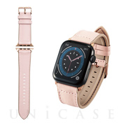 【Apple Watch バンド 45/44/42mm】バンド/ソフトレザー/ハイブリッド (ピンク) for Apple Watch SE(第1世代)/Series7/6/5/4/3/2/1