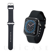 【Apple Watch バンド 45/44/42mm】バンド/シリコン (ブラック) for Apple Watch SE(第1世代)/Series7/6/5/4/3/2/1