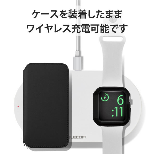 【Apple Watch ケース 40mm】フルカバーケース/ハイブリッド (ブラック) for Apple Watch SE(第2/1世代)/Series6/5/4サブ画像