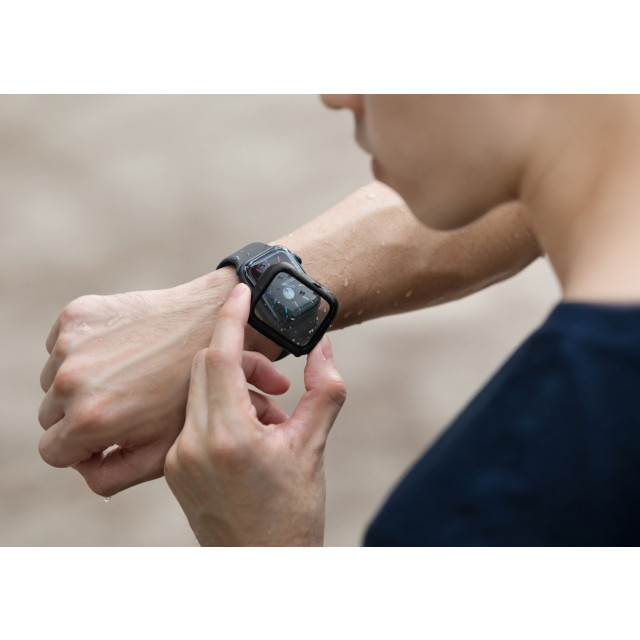 【Apple Watch ケース 44mm】NAUTIC Apple Watch ケース (9H硬度強化ガラス/IP68等級 防塵・防水性能) - MIDNIGHT (BLACK) for Apple Watch SE(第2/1世代)/Series6/5/4サブ画像