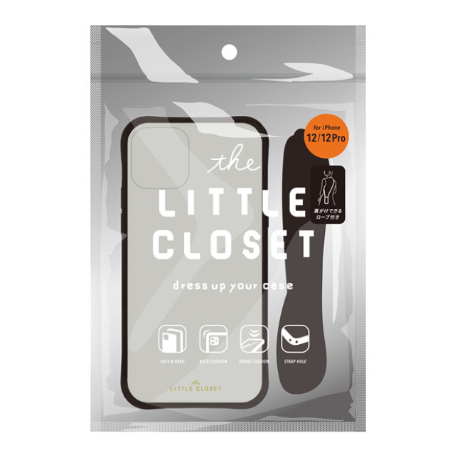 【iPhone12/12 Pro ケース】LITTLE CLOSET Strap iPhone case (MATTE BLACK)サブ画像