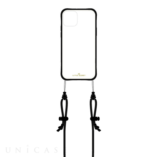 【iPhone12/12 Pro ケース】LITTLE CLOSET Strap iPhone case (MATTE BLACK)
