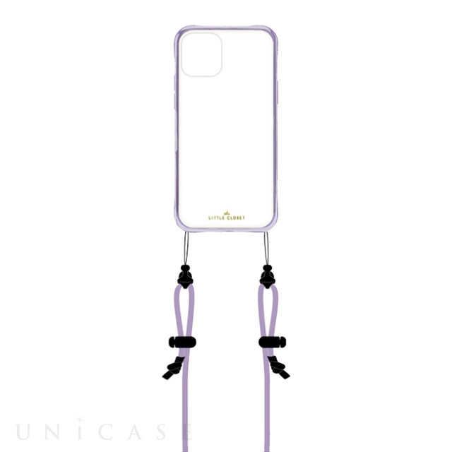 【iPhone12/12 Pro ケース】LITTLE CLOSET Strap iPhone case (METALLIC LAV)