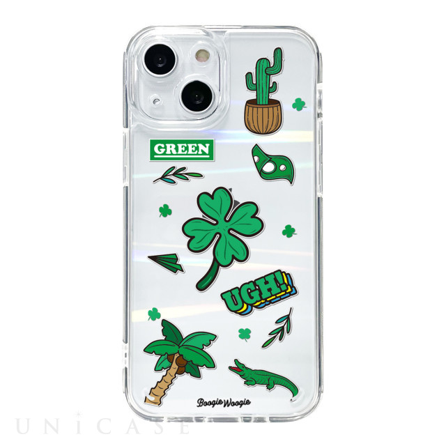 【iPhone13 mini ケース】オーロラケース (Green)