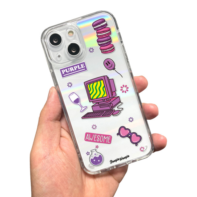 【iPhone13 mini ケース】オーロラケース (Purple)サブ画像