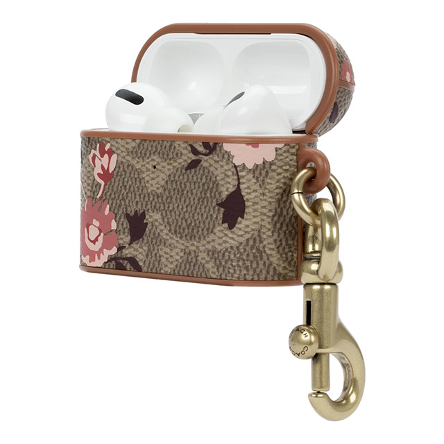 【AirPods Pro(第1世代) ケース】Leather AirPods Pro Case (Prairie Rose Signature C Khaki/Blush/Teracotta)goods_nameサブ画像