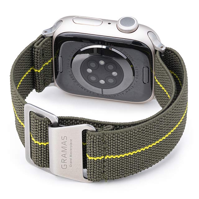 【Apple Watch バンド 41/40/38mm】”MARINE NATIONALE” STRAP (Black/White) for Apple Watch SE(第2/1世代)/Series9/8/7/6/5/4/3/2/1サブ画像