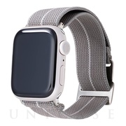 【Apple Watch バンド 49/45/44/42mm】”MARINE NATIONALE” STRAP (Gray/White) for Apple Watch Ultra2/SE(第2/1世代)/Series9/8/7/6/5/4/3/2/1