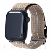 【Apple Watch バンド 41/40/38mm】”MARINE NATIONALE” STRAP (Tan/White) for Apple Watch SE(第2/1世代)/Series9/8/7/6/5/4/3/2/1