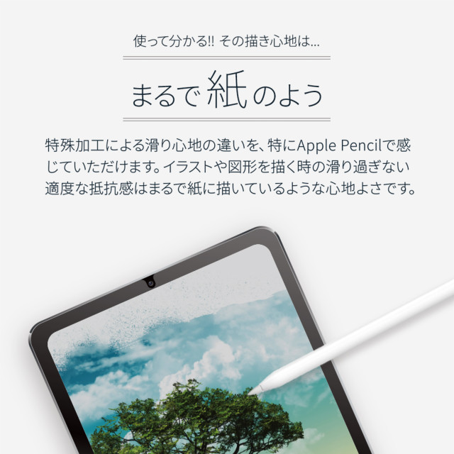 【iPad mini(8.3inch)(第6世代) フィルム】紙のような描き心地のフィルム ペーパーライクフィルム OWL-PFID83シリーズ (光沢タイプ)サブ画像