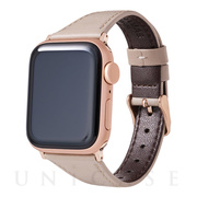 【Apple Watch バンド 49/45/44/42mm】”Originate” Genuine Leather Watchband (Greige) for Apple Watch Ultra2/SE(第2/1世代)/Series9/8/7/6/5/4/3/2/1