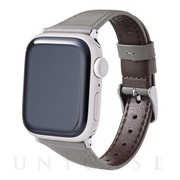 【Apple Watch バンド 41/40/38mm】”Originate” Genuine Leather Watchband (Ash Gray) for Apple Watch SE(第2/1世代)/Series9/8/7/6/5/4/3/2/1