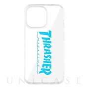 【iPhone13 Pro ケース】Logo Hybrid Clear Case (BLUE)