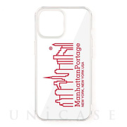 【iPhone13 mini ケース】Hybrid Clear Case (RED)