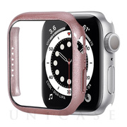 【Apple Watch ケース 41mm】液晶ガラス付きPCカバー (ローズゴールド) for Apple Watch Series9/8/7