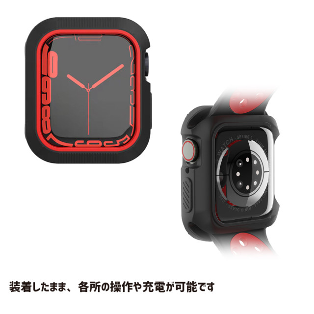 【Apple Watch ケース 41mm】ツートンケース (ブラック×ブラック) for Apple Watch Series9/8/7サブ画像