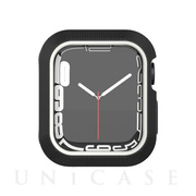 【Apple Watch ケース 45mm】ツートンケース (ブラック×ホワイト) for Apple Watch Series9/8/7