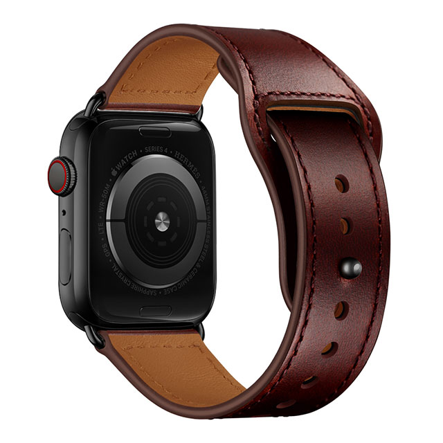 【Apple Watch バンド 49/45/44/42mm】ピンバックル レザー (レトロキャメル) for Apple Watch Ultra2/1/SE(第2/1世代)/Series9/8/7/6/5/4/3/2/1サブ画像
