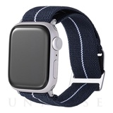 【Apple Watch バンド 49/45/44/42mm】”MARINE NATIONALE” STRAP (Navy/White) for Apple Watch Ultra2/SE(第2/1世代)/Series9/8/7/6/5/4/3/2/1