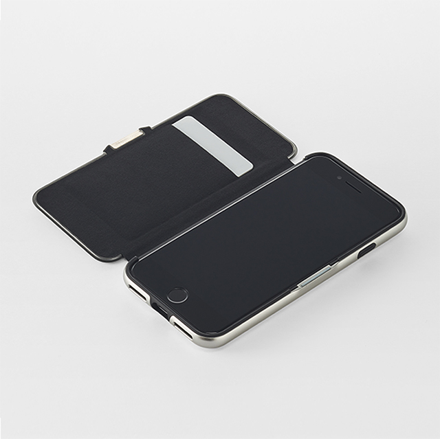 【iPhoneSE(第3/2世代)/8/7 ケース】ZERO HALLIBURTON Hybrid Shockproof Flip case for iPhoneSE(第3世代)(Silver)サブ画像