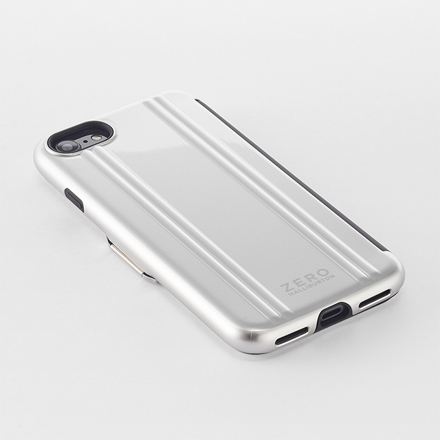 【iPhoneSE(第3/2世代)/8/7 ケース】ZERO HALLIBURTON Hybrid Shockproof Flip case for iPhoneSE(第3世代)(Blue)サブ画像