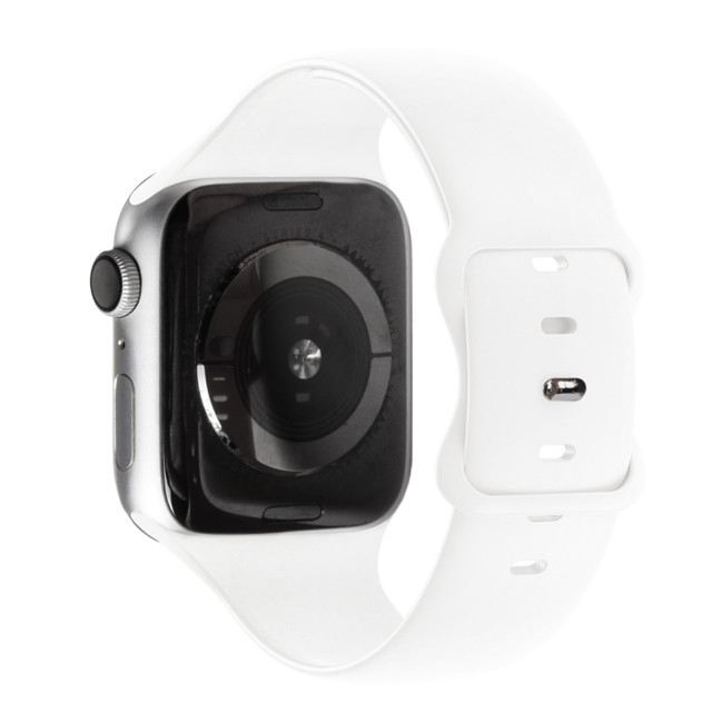 【Apple Watch バンド 41/40/38mm】SILICONE BAND (ホワイト) for Apple Watch SE(第2/1世代)/Series9/8/7/6/5/4/3/2/1サブ画像