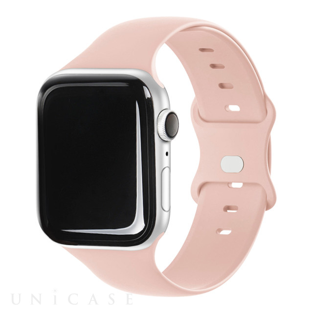 【Apple Watch バンド 49/45/44/42mm】SILICONE BAND (ライトピンク) for Apple Watch Ultra2/SE(第2/1世代)/Series9/8/7/6/5/4/3/2/1