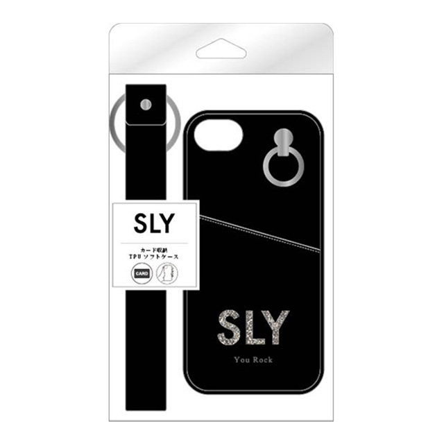 【iPhoneSE(第3/2世代)/8/7/6s/6 ケース】SLY Die cutting_Case face (black)サブ画像