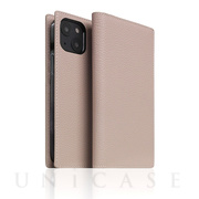 【iPhone13 mini ケース】Full Grain Leather Case (ライトクリーム)